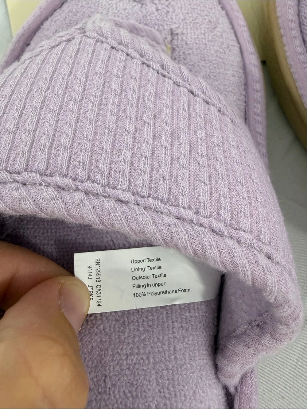 NWT Isotoner Women’s Size 9 Purple Slide with Palm Embroidery